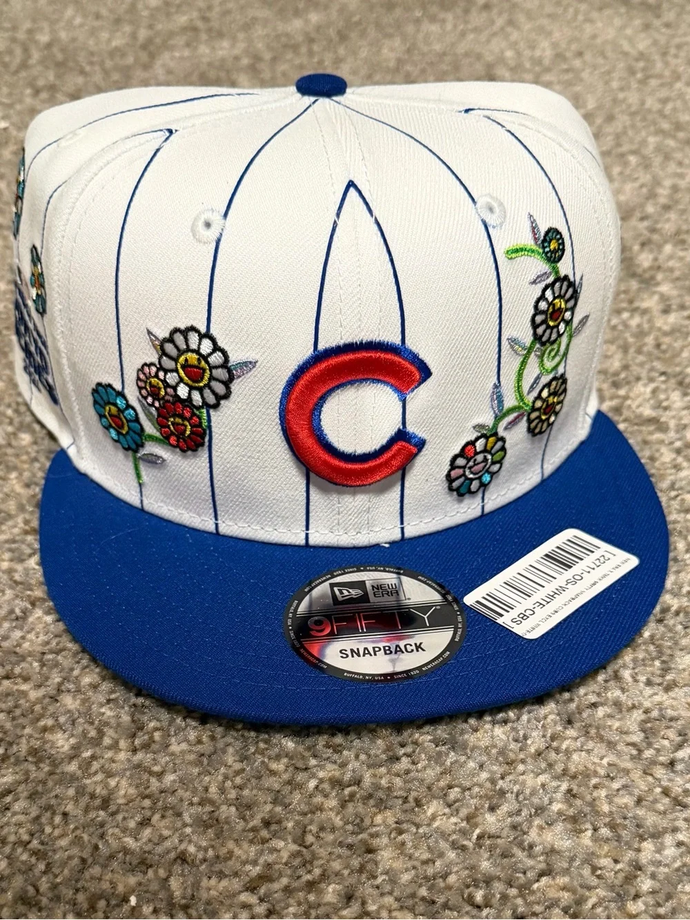 Complex x Takashi Murakami New Era Chicago Cubs Floral Pinstripe Snapback
